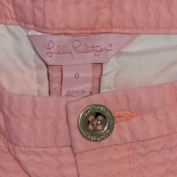 Lilly Pulitzer Size 0 Cantaloupe Shorts - Picture 3 of 5